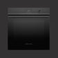 24" Contemporary Oven, Black, 16 Function, Touch Display with Dial, Self-cleaning