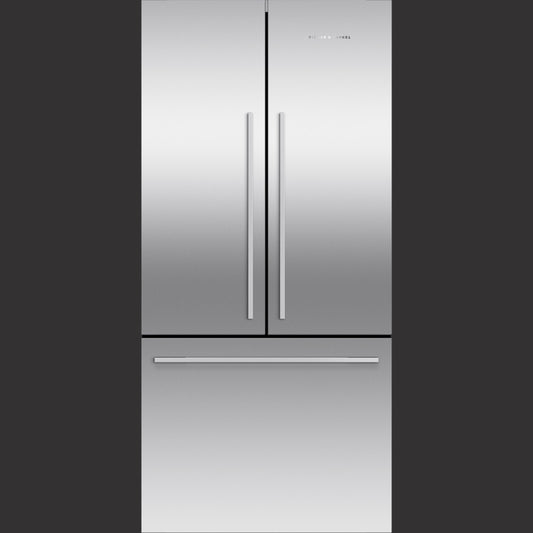 32" French Door Refrigerator Freezer, 17 cu ft, Stainless Steel, Non Ice & Water, Counter Depth Contemporary