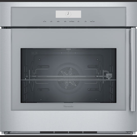 Masterpiece®, Single Wall Oven, 30'', Door hinge: Left, Stainless steel, MED301LWS