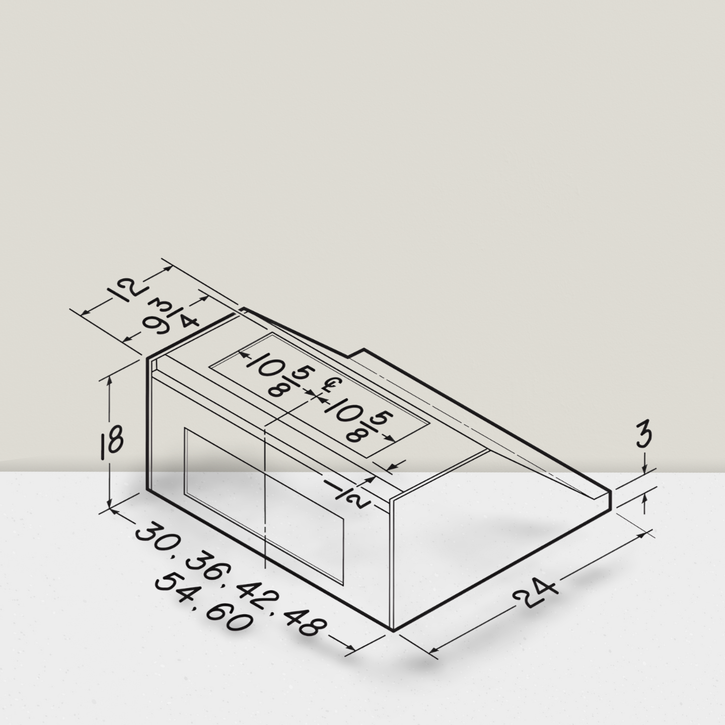 30-60 inch Pro-Style Range Hood - WP28M