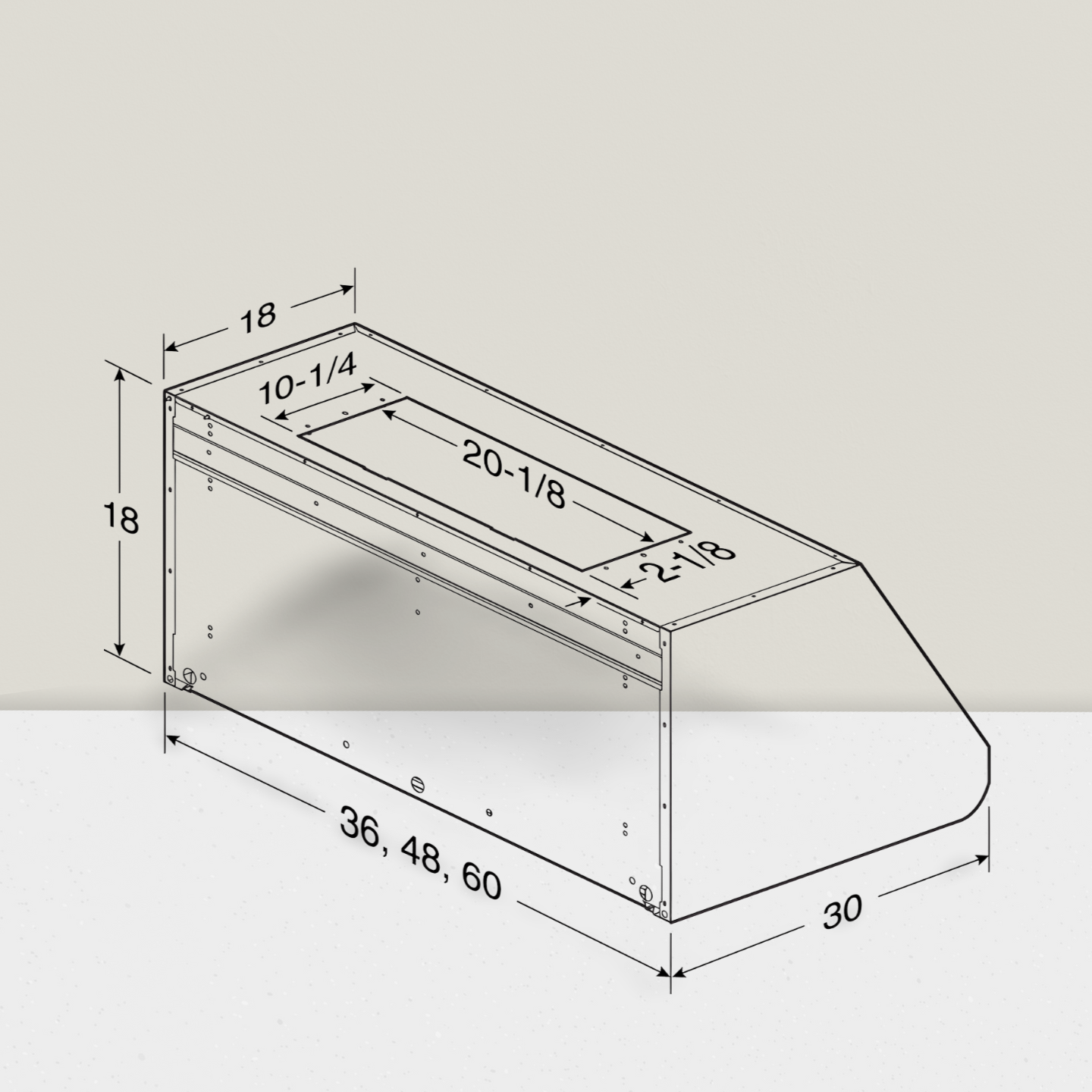 36-42-48-60 inch Pro-Style Outdoor Range Hood - WPD39M