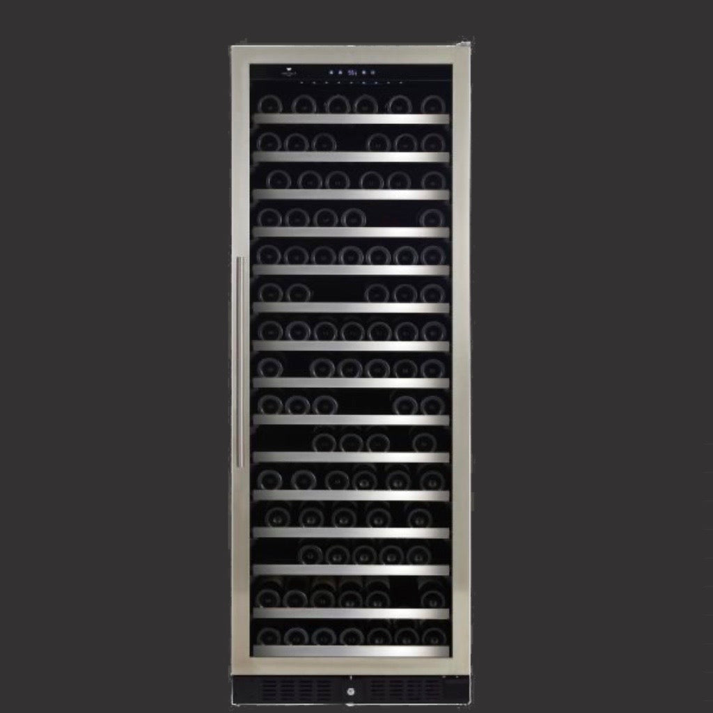 Diamond Serie - "Built-in" Glass door stainless steel seamless frame - Reversible, 181 bottles Wine Cell'R WC181SSSZ5