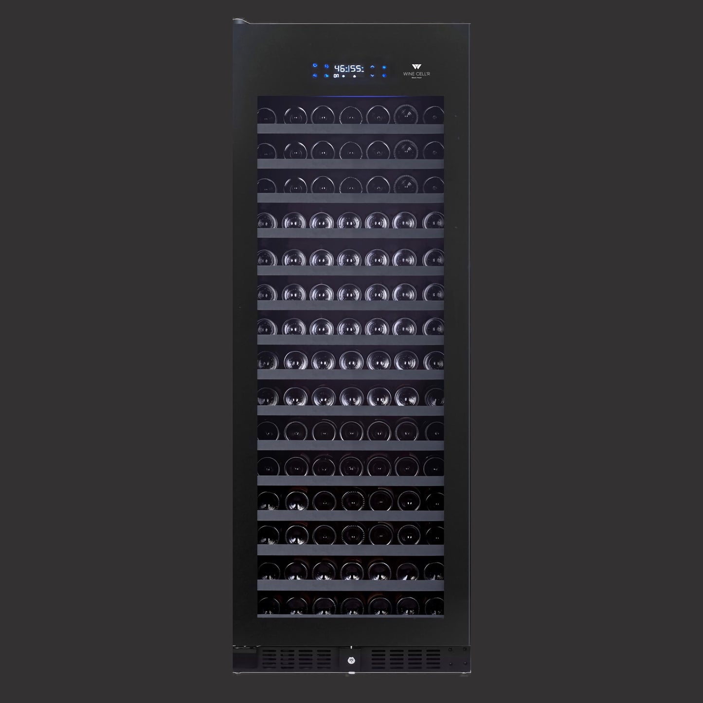 Black Pearl Serie - "Built-in" Full glass door without frame, Not reversible, 194 bottles Wine Cell'R WC194FGB5