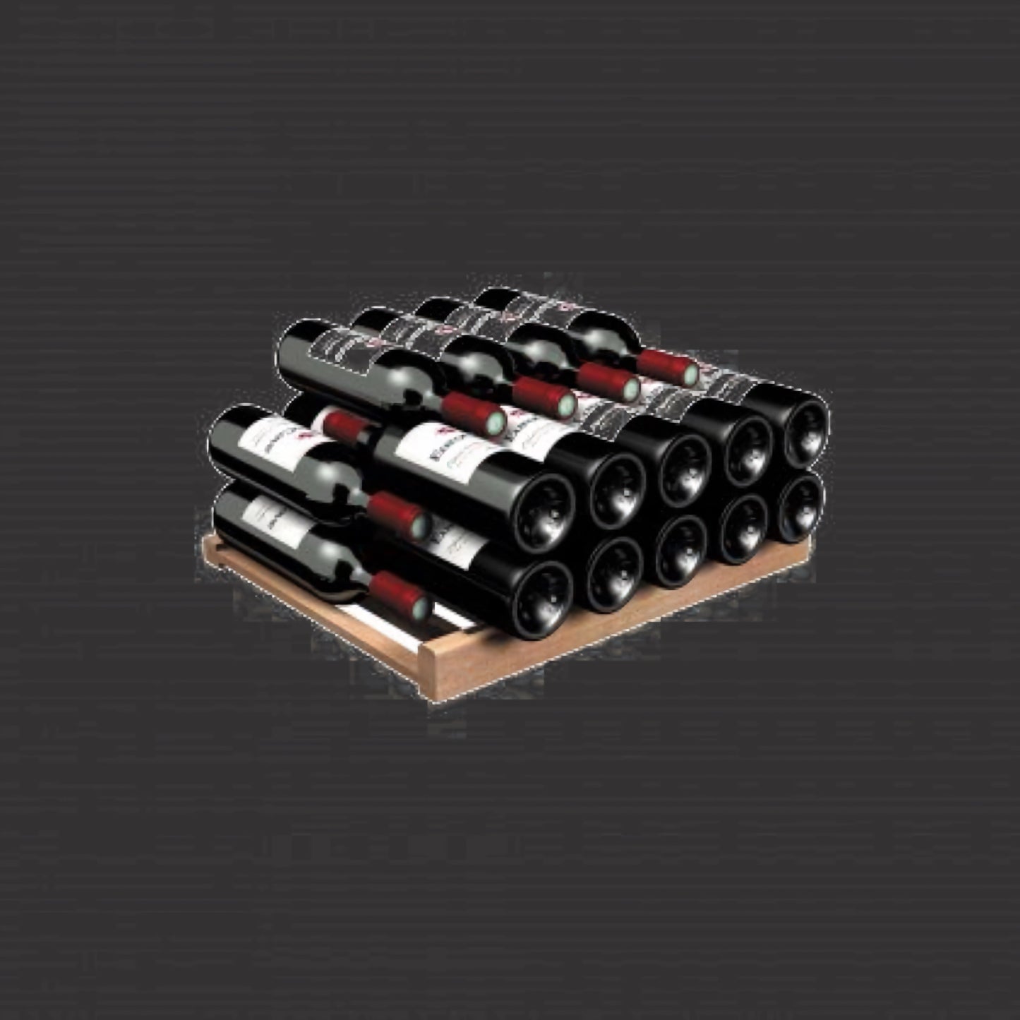 Étagère de stockage pour bordeaux et bouteilles bordeaux - gamme compacte uniquement