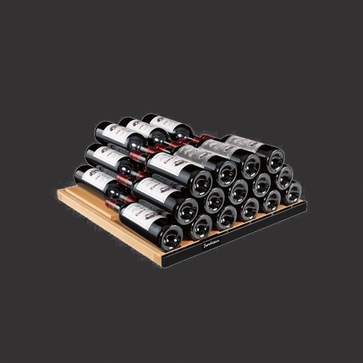 Étagère de rangement - chêne léger - 77 bouteilles