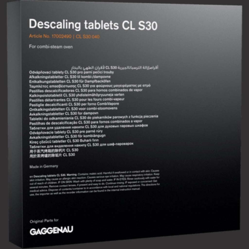 Cartouches de nettoyage, lot de 4, pour fours Combi-vapeur branché à l'eau