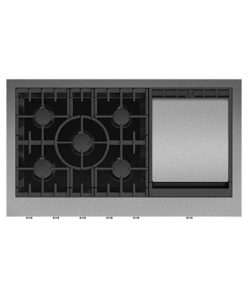 Gas Rangetop, 48", Griddle, LPG, hi-res