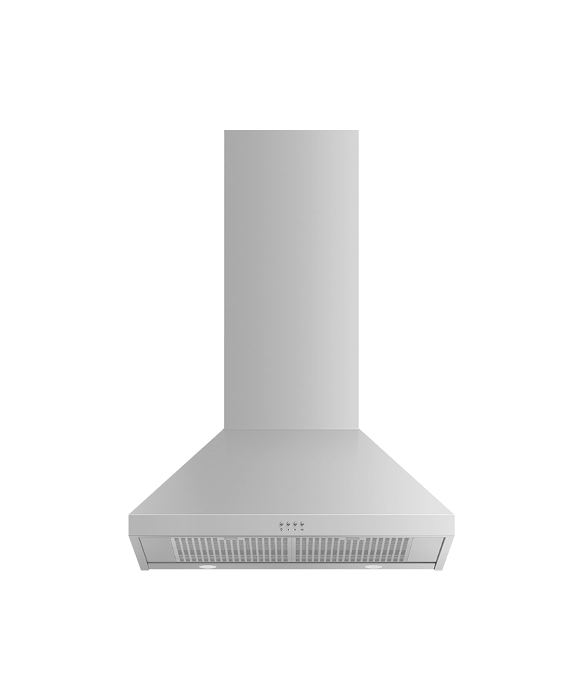 Wall Range Hood, 30", Pyramid Chimney, hi-res