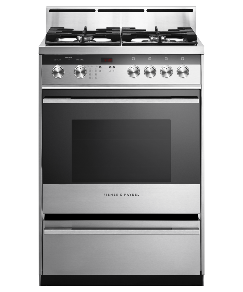 Gas Range, 24”, 4 Burners, pdp