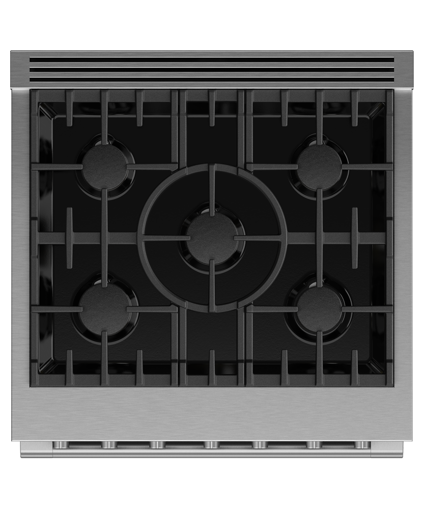 Gas Range, 30", 5 Burners, pdp