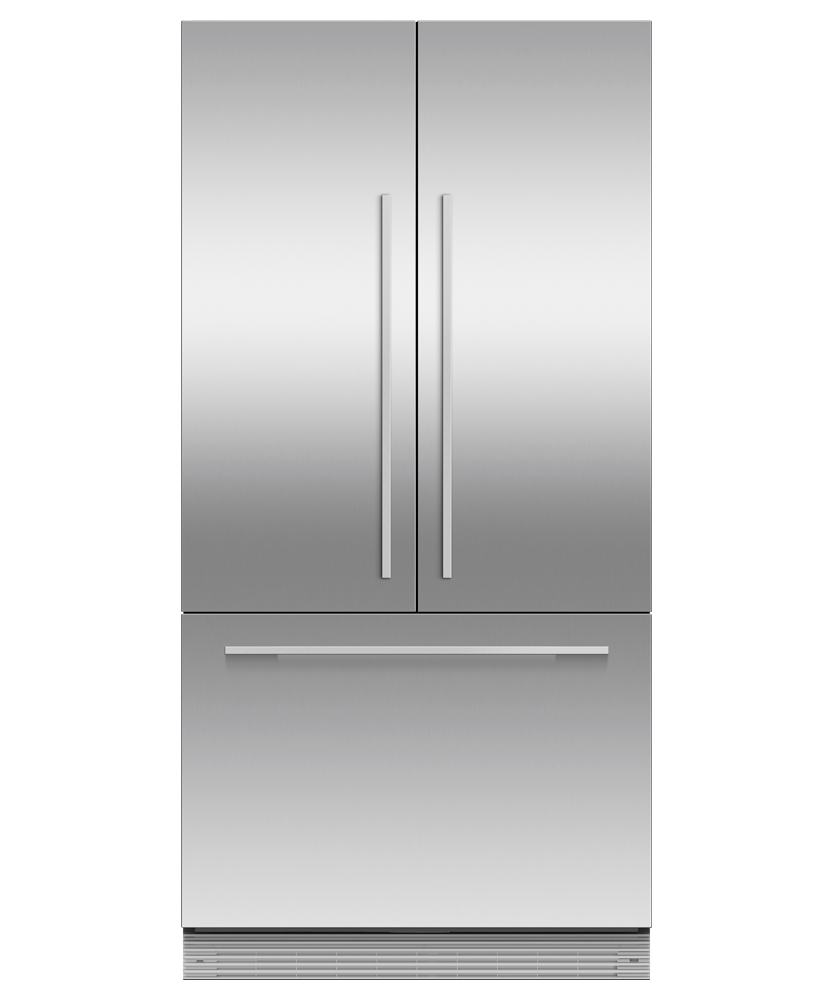 Integrated French Door Refrigerator Freezer, 36", Ice, pdp