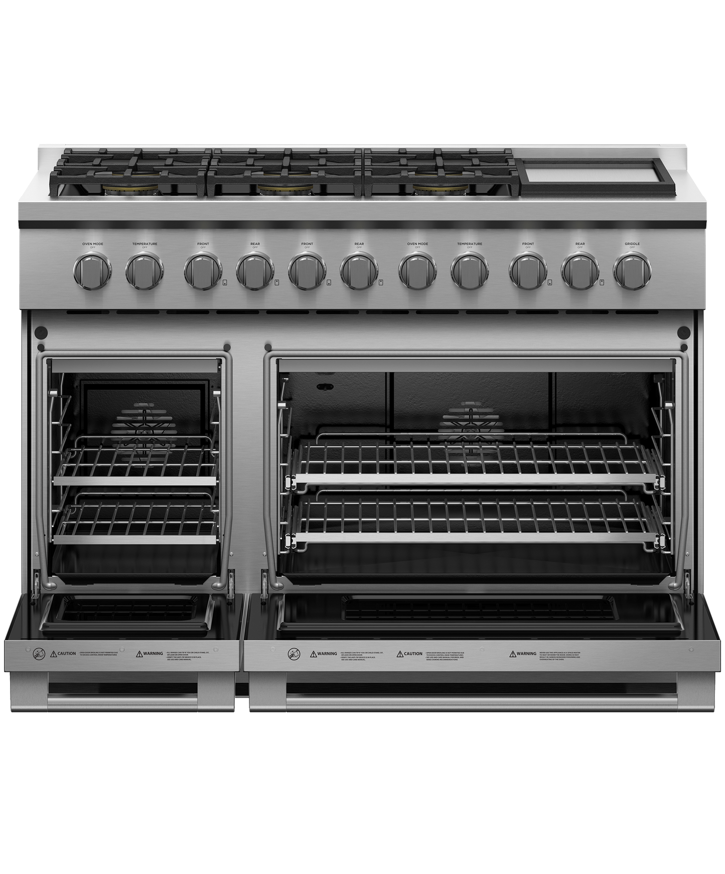 Gas Range, 48", 6 Burners with Griddle, hi-res