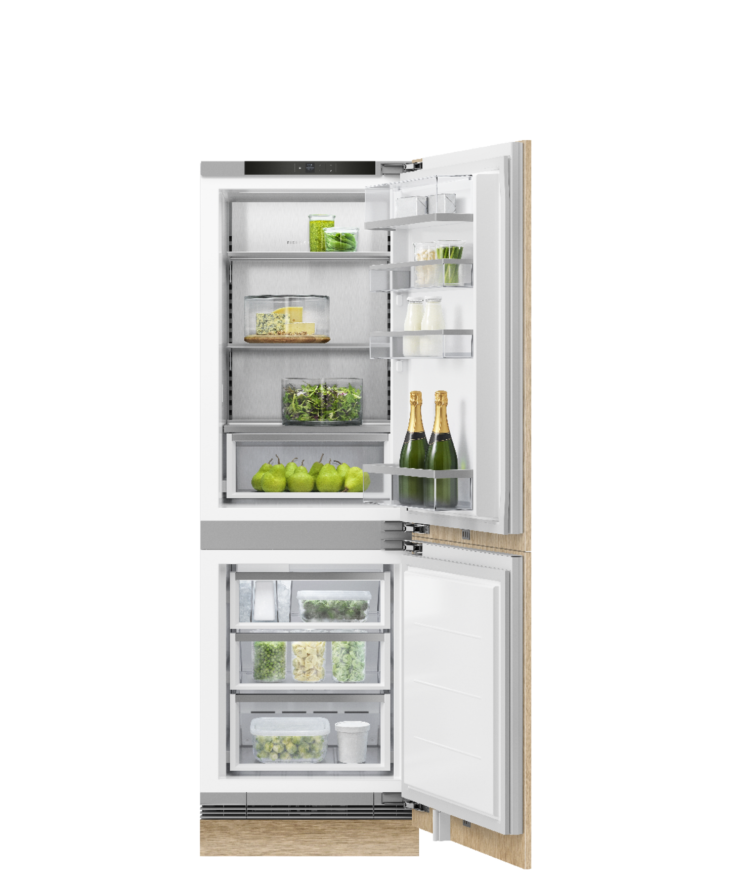 Integrated Refrigerator Freezer, 24", Ice & Water, hi-res