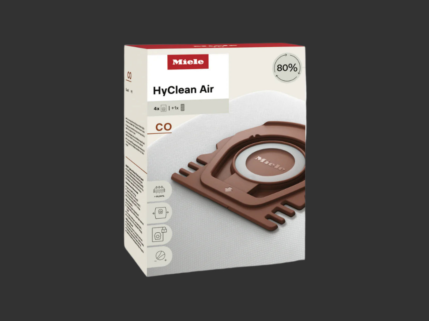 Dustbag CO  Guard  4 pack HIClean Air M1