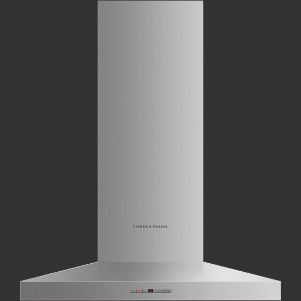 36" Pyramid Chimney Range Hood, Contemporary, 600 CFM