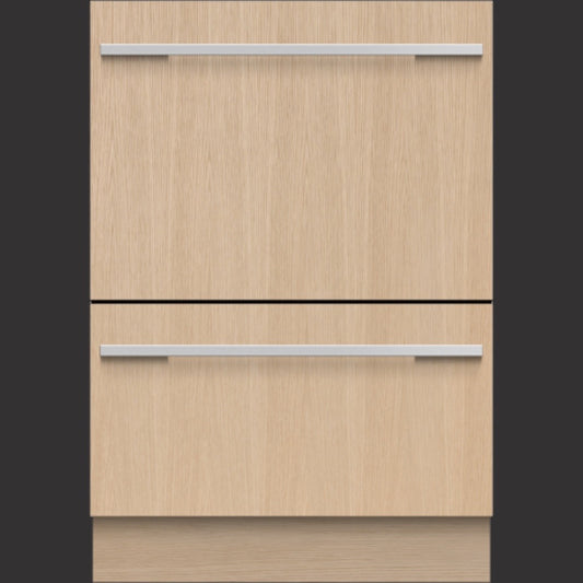 Integrated Double DishDrawer™, Stainless Steel Interior, Full Size, Panel Ready
