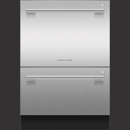 Professional Double DishDrawer™, Tall, Stainless Steel Tub, Sanitize