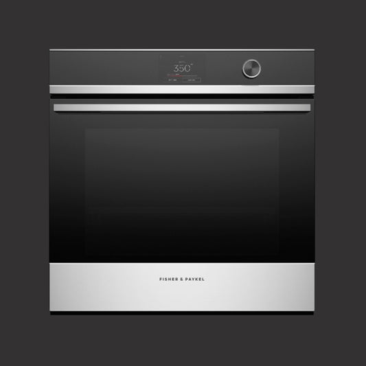 24" Contemporary Oven, Stainless Steel Trim, 16 Function, Touch Display with Dial, Self-cleaning
