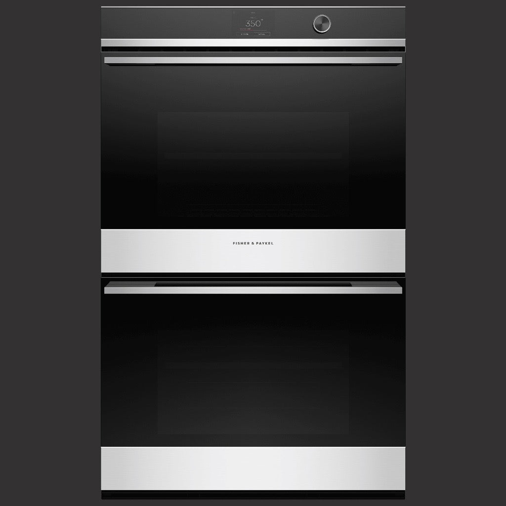 30" Contemporary Double Oven, Stainless Steel Trim, 17 Function, Touch Display with Dial, Self-Cleaning