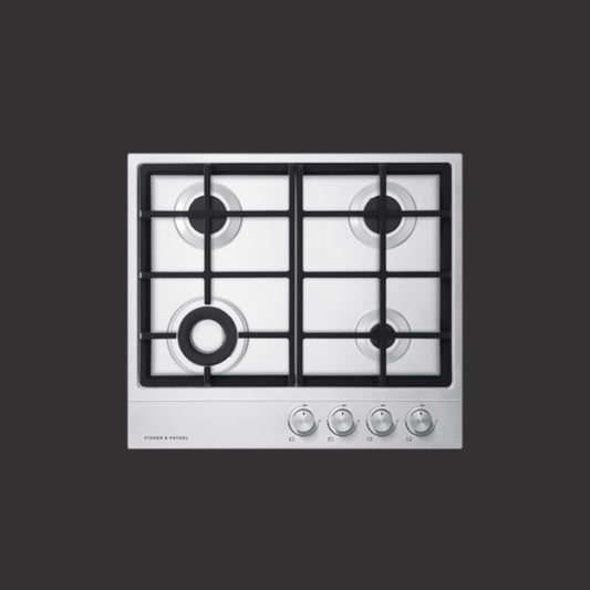 24” Contemporary Gas on Steel Cooktop, Natural Gas