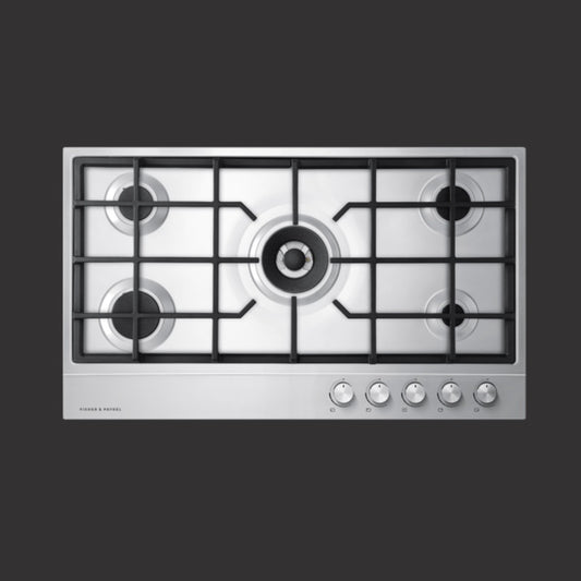 36” Contemporary Gas on Steel Cooktop, Natural Gas