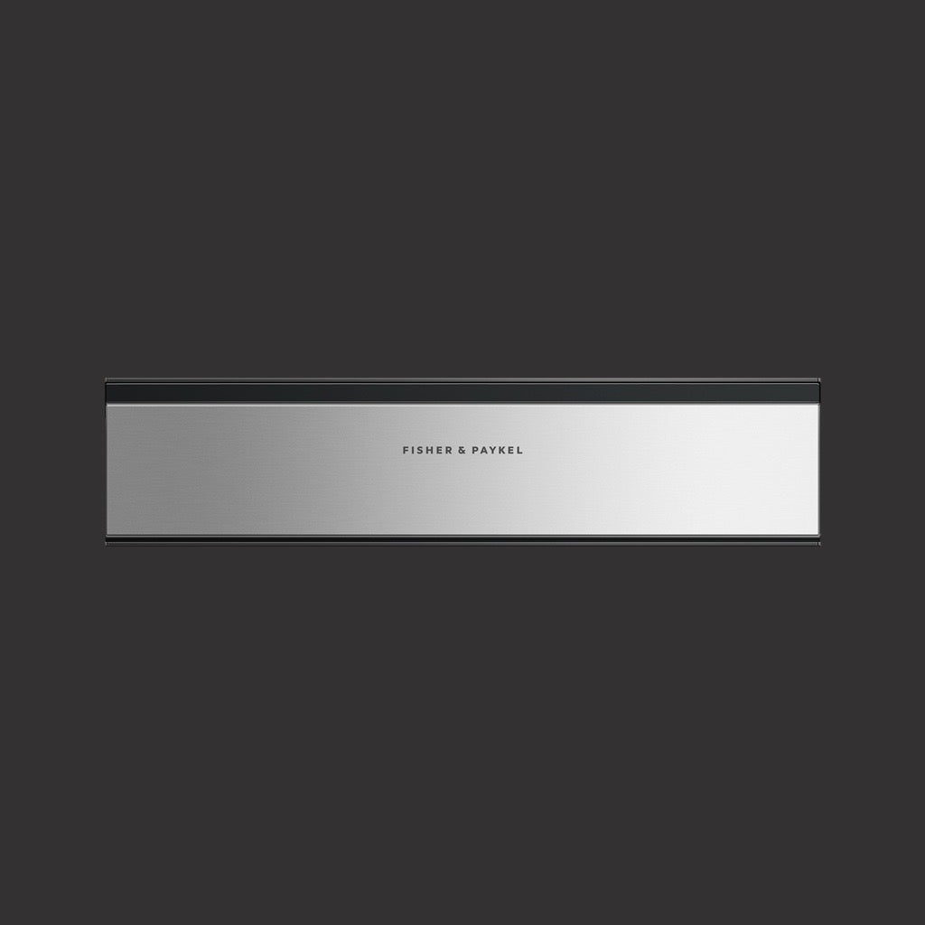 24" Contemporary Warming Drawer, Stainless Steel - Push to Open