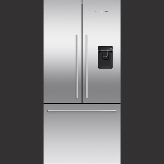 32" French Door Refrigerator Freezer, 17 cu ft, Stainless Steel, Ice & Water, Counter Depth Contemporary