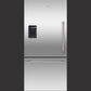 32" Bottom Mount Refrigerator Freezer, Ice & Water, Left Hinge, Professional