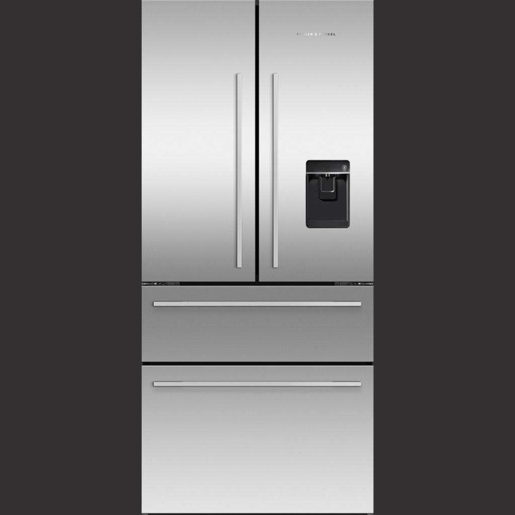 32" French Door Refrigerator with Two Freezer Drawers, 16.9 cu ft, Stainless Steel, Ice & Water, Counter Depth Contemporary