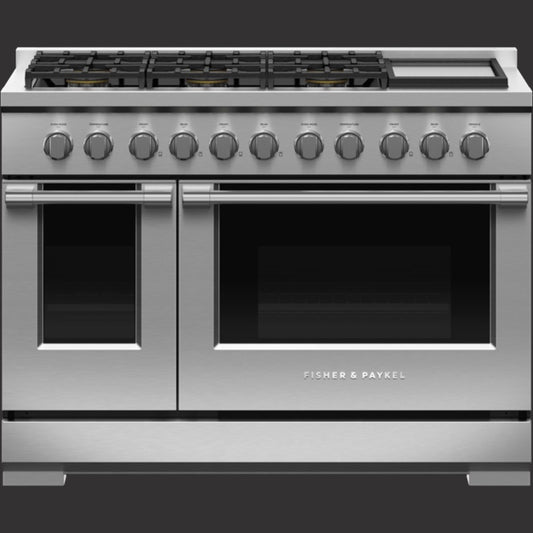 48" Professional Gas Range: 6 Burners with Griddle LPG Gas