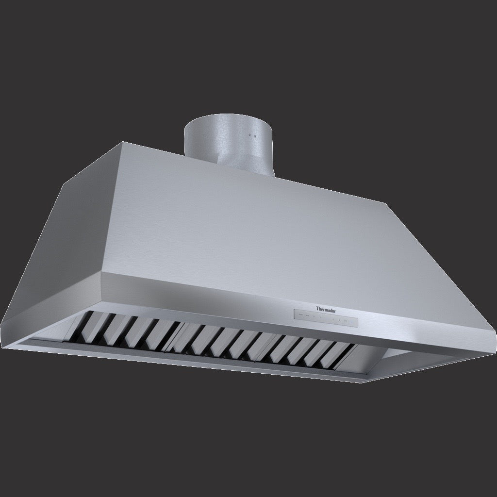 wall-mounted cooker hood, pyramid design, 48'', Stainless steel, HPCN48WS