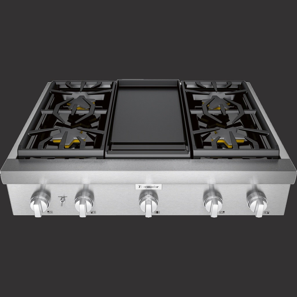 Thermador Professional 48 GAS Rangetop-Stainless Steel-PCG486WD