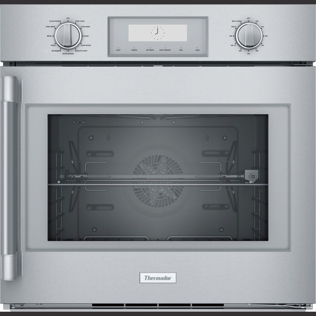 Professional, Single Wall Oven, 30'', Door hinge: Right, Stainless steel, POD301RW