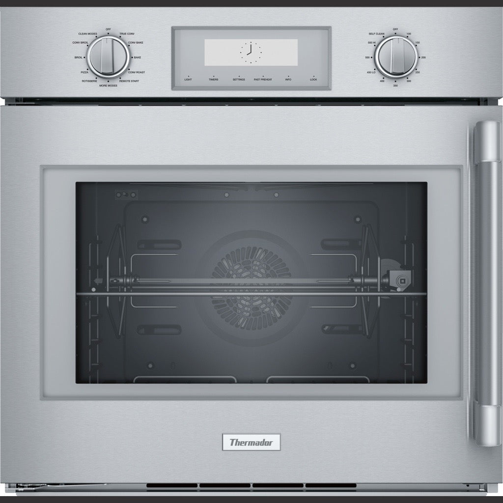 Professional, Single Wall Oven, 30'', Door hinge: Left, Stainless steel, POD301LW