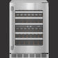Freedom®, Under Counter Wine Cooler with Glass Door, 24'' Professional, Stainless steel, , T24UW925RS