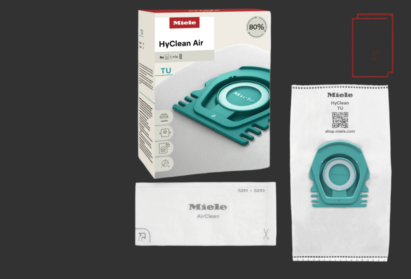 Dustbag TU  4 pack HiClean Air