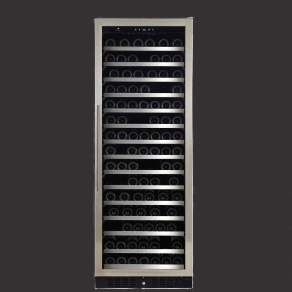 Diamond Serie - "Built-in" Glass door stainless steel seamless frame - Reversible, 181 bottles Wine Cell'R WC181SSSZ5