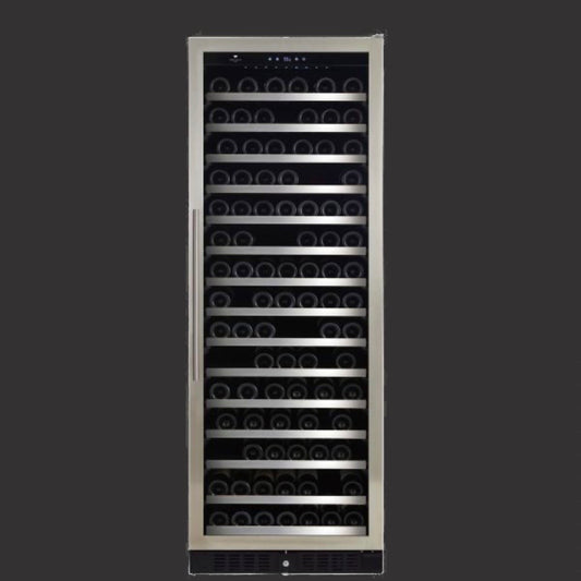 Diamond Serie - "Built-in" Glass door stainless steel seamless frame - Reversible, 181 bottles Wine Cell'R WC181SSSZ5