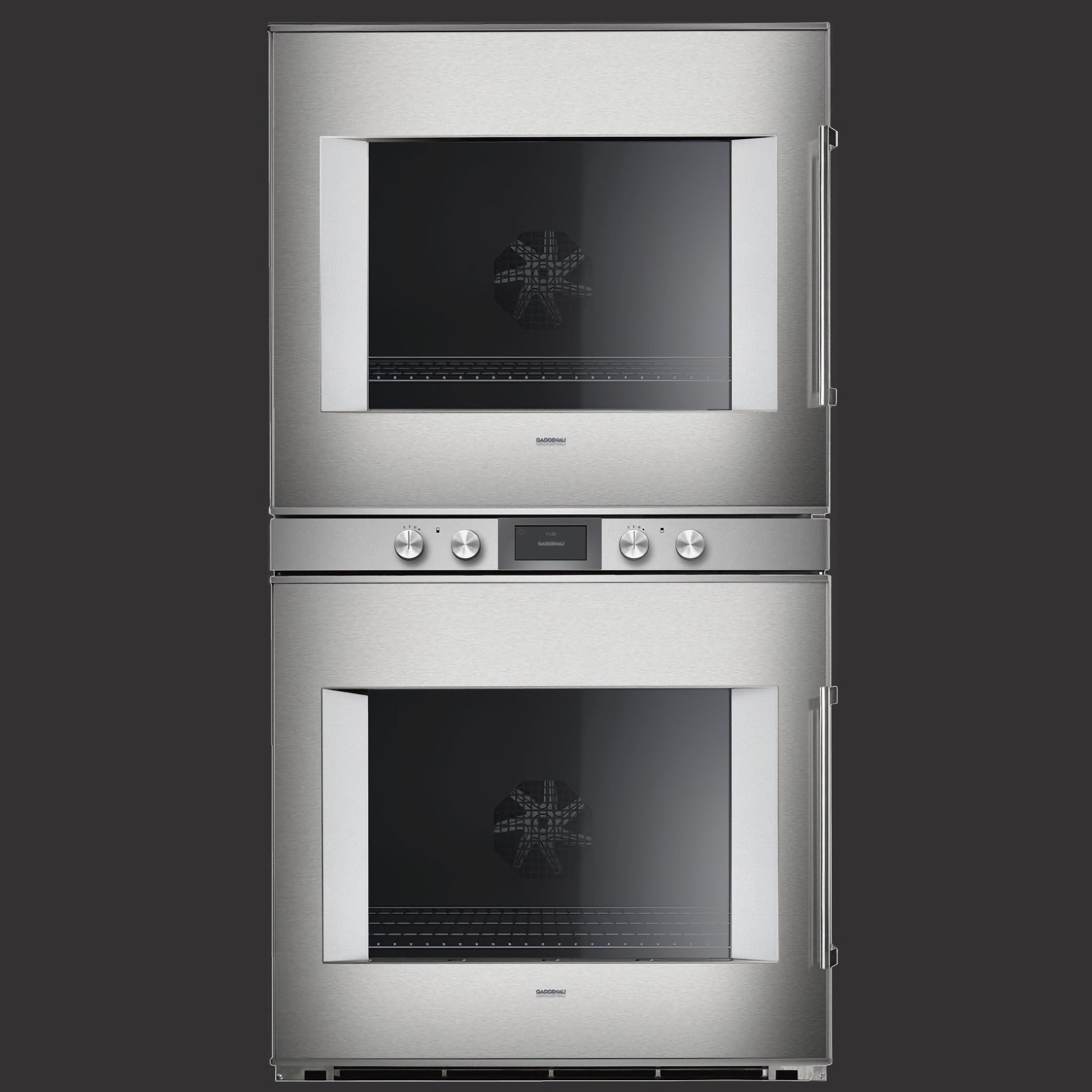 400 series, Double Wall Oven, 30'', Stainless Steel behind glass, Door hinge: Left, BX481612 Gaggenau BX481612