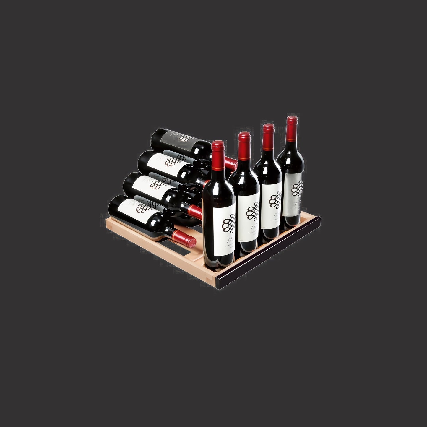 Storage shelf - Glossy black AXIHB for Inspiration range - Up to 22 bottles