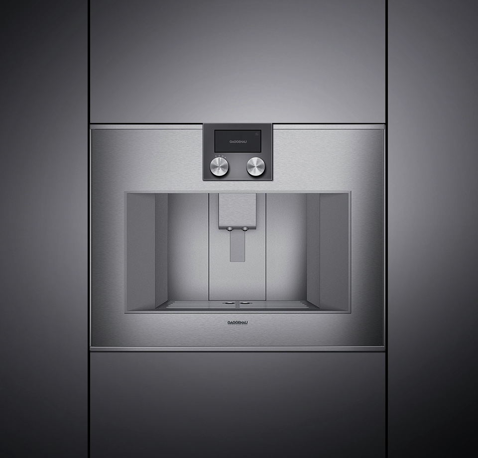 400 series, Built-in Coffee Machine, Stainless steel behind glass, CM450712 Gaggenau