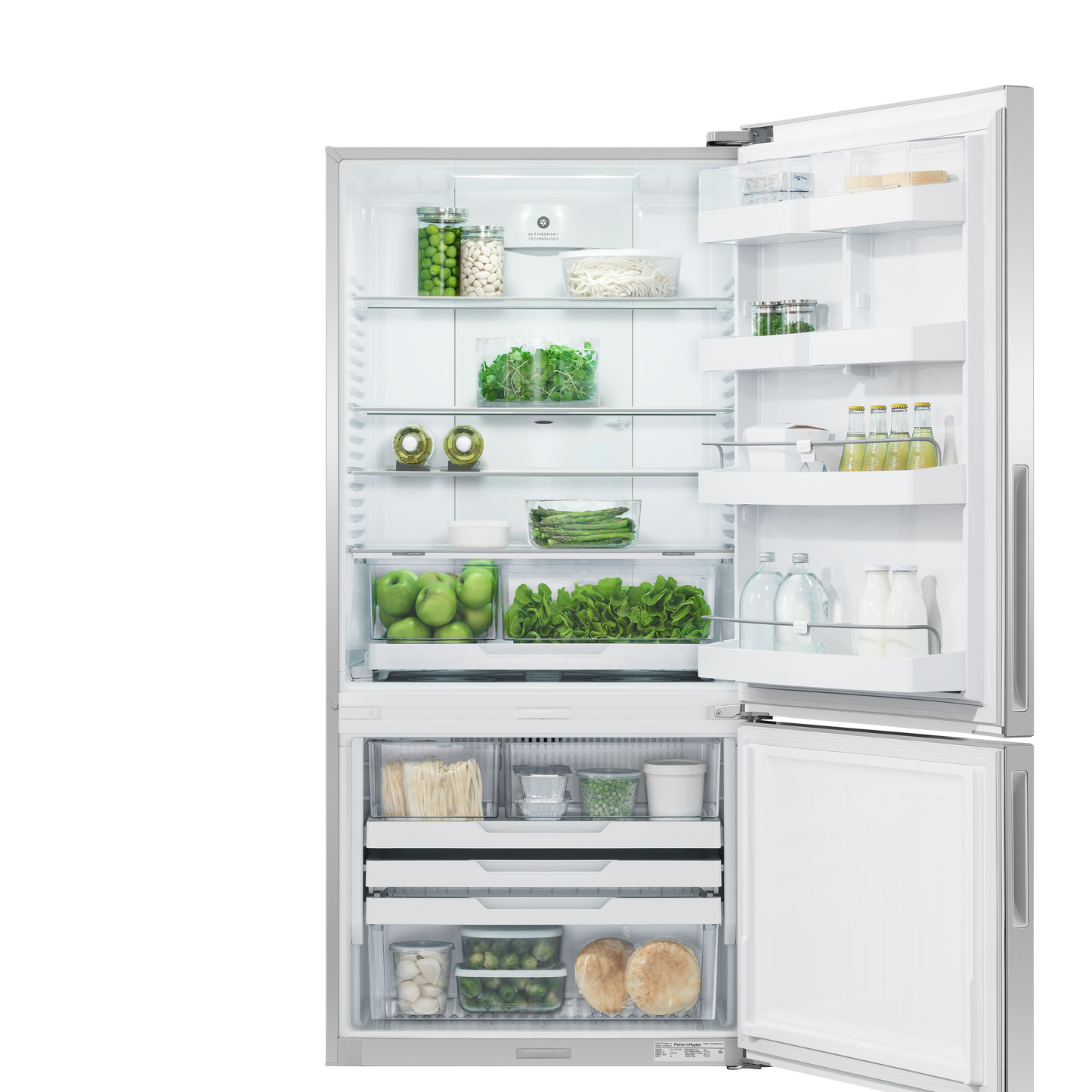 Freestanding Refrigerator Freezer, 32", 17.5 cu ft, 84-mug-open