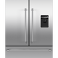 Freestanding French Door Refrigerator Freezer, 36", 20.1 cu ft, Ice & Water, 84-mug-closed