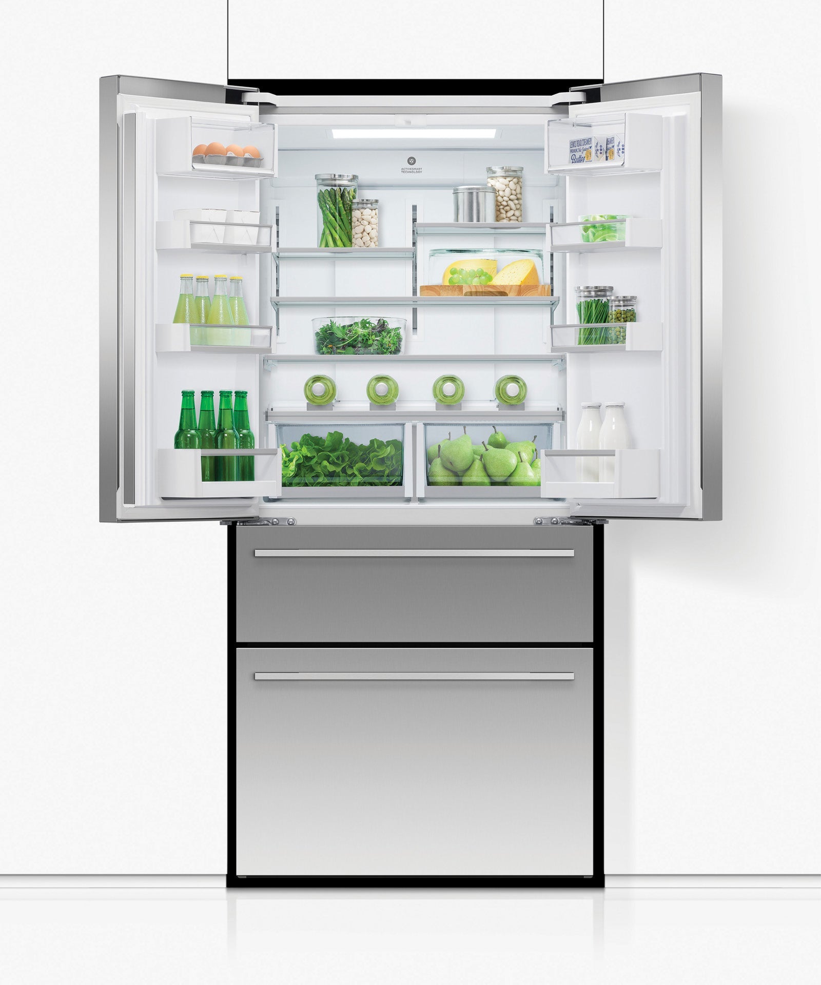 Freestanding French Door Refrigerator Freezer, 32", 16.9 cu ft, Ice & Water, pdp