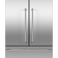 Freestanding French Door Refrigerator Freezer, 36", 20.1 cu ft, Ice, 84-mug-closed