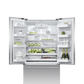 Freestanding French Door Refrigerator Freezer, 36", 20.1 cu ft, Ice & Water, hi-res