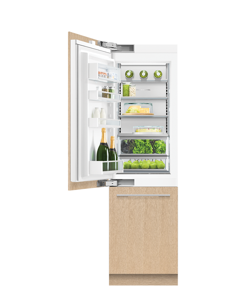Integrated Refrigerator Freezer, 24", Ice & Water, hi-res