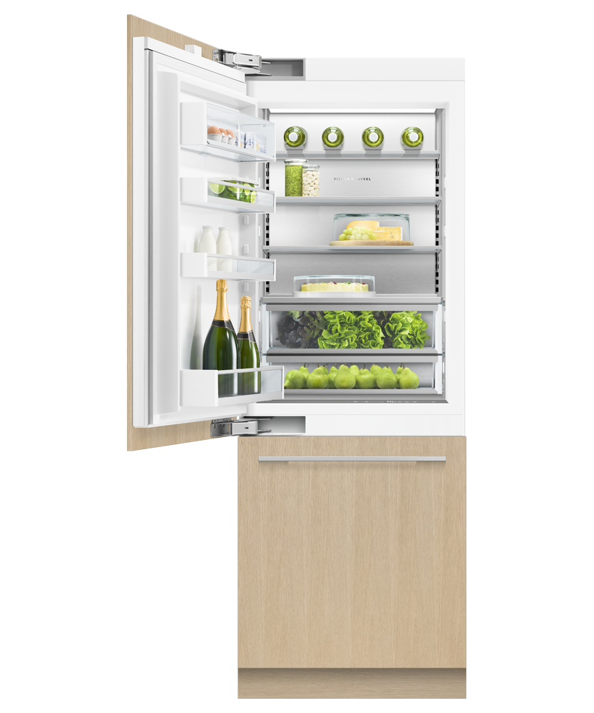 Integrated Refrigerator Freezer, 30", Ice & Water, pdp