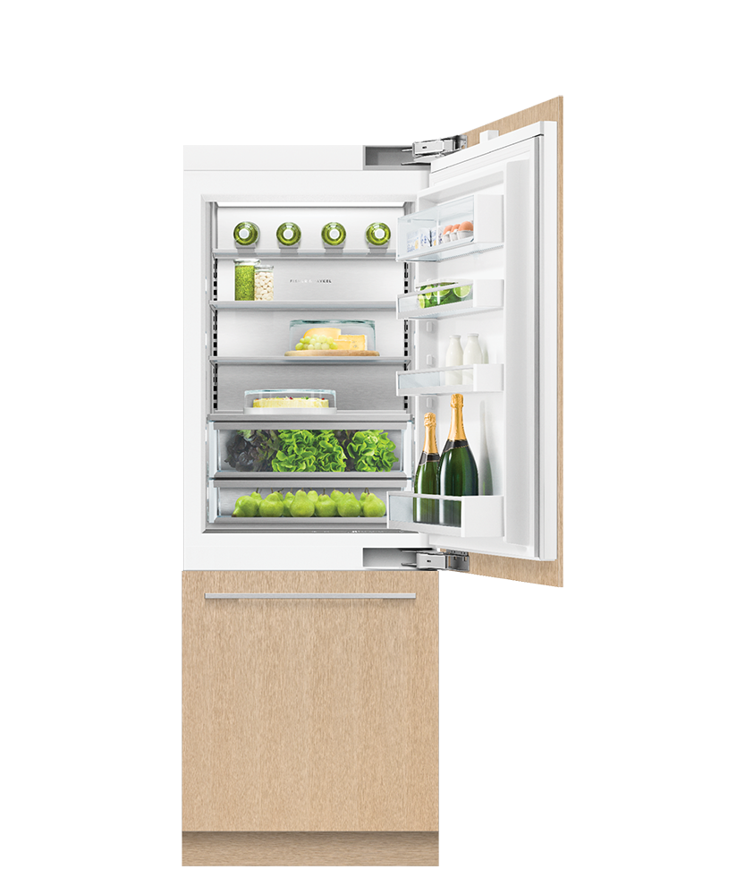 Integrated Refrigerator Freezer, 30", Ice & Water, hi-res