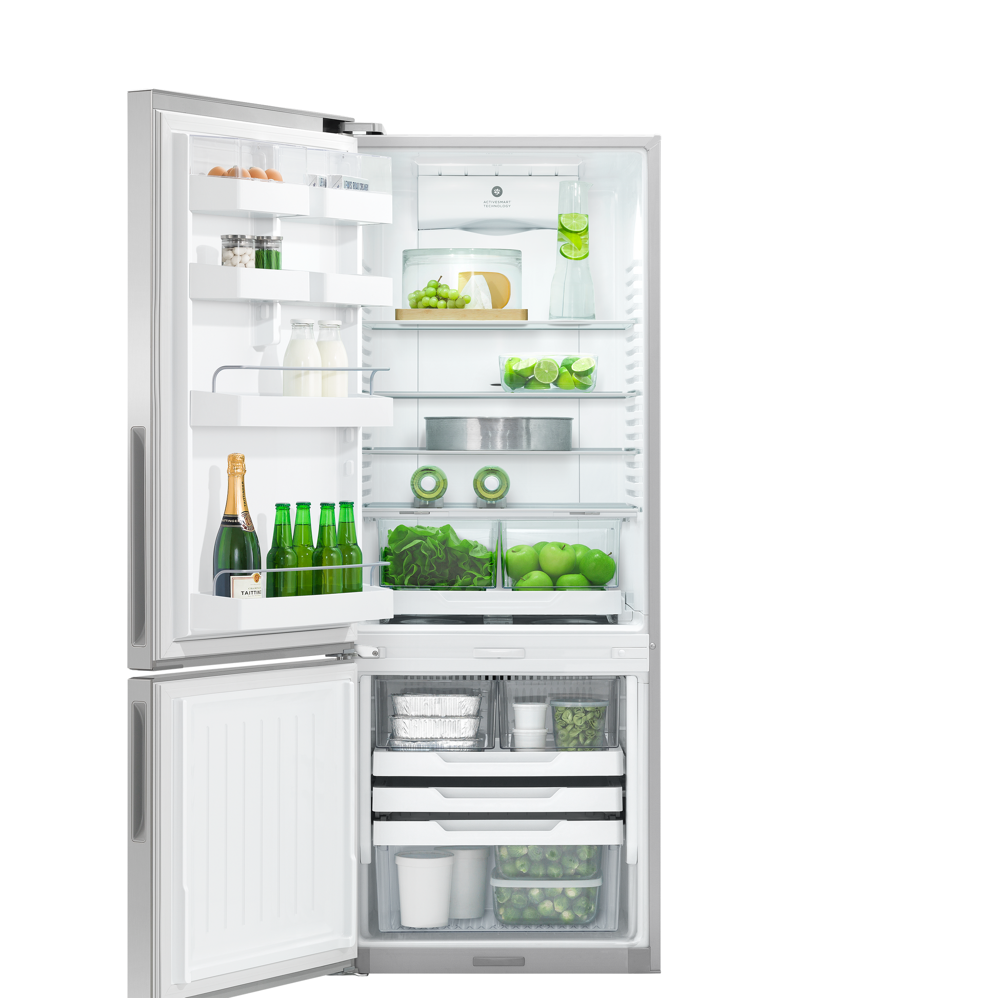 Freestanding Refrigerator Freezer, 25", 13.5 cu ft, 84-mug-open